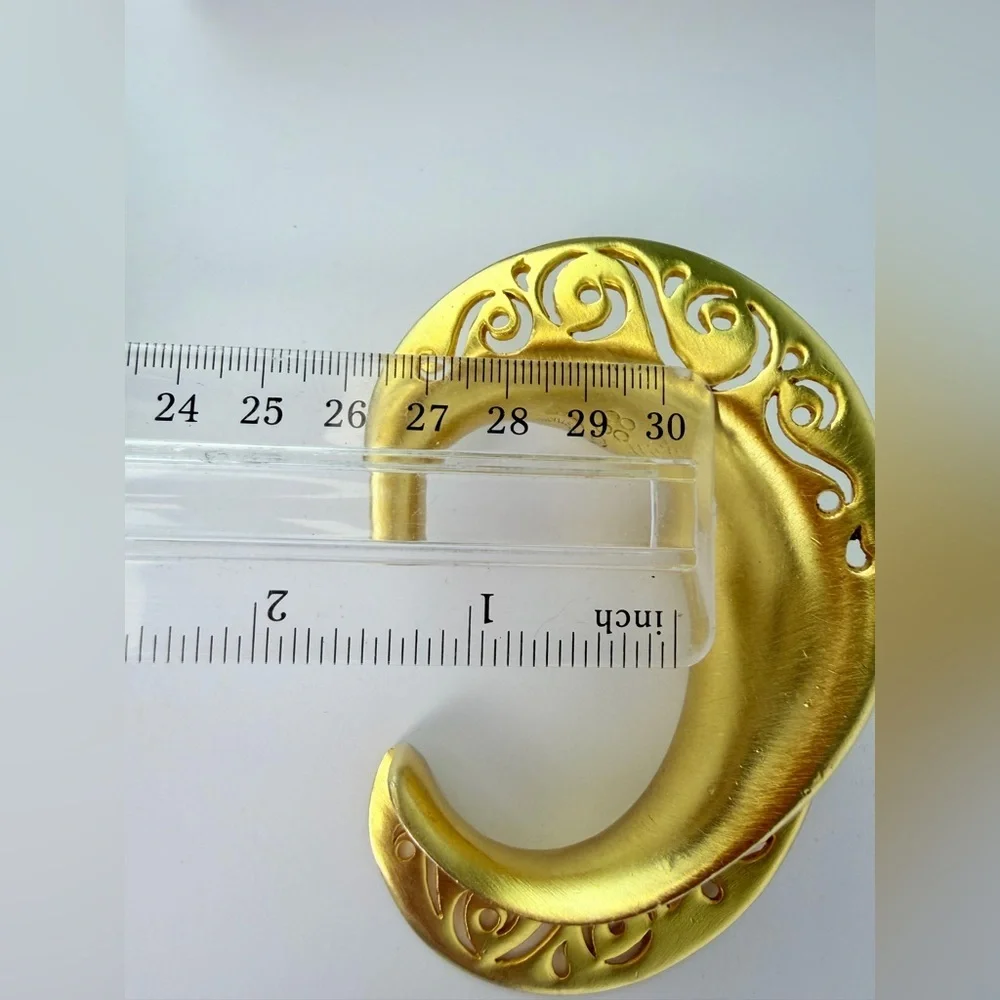 Clara Kasavina studio vintage  crescent shape cuff bracelet